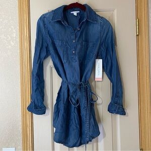 NWT ! Liz Lange Maternity Tunic, Denim Shirt, Women’s Top - XS